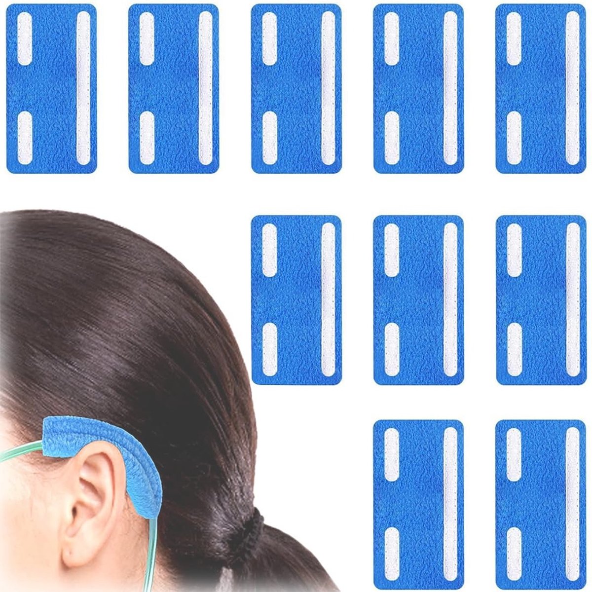 Dailygoods- Oorkussens 10 stuks - Zacht - Ademend - Herbruikbaar - Bescherming voor oren - Voor zuurstoftherapie - Oorbeschermers