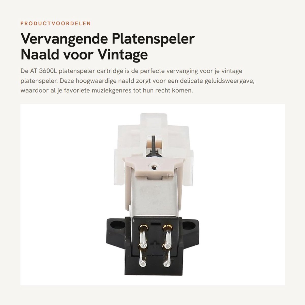 Dailygoods - Vervangende Platenspeler Naald voor Vintage LP