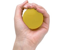 Hand Oefenbal - Grip trainer - Handen versterken - Extra zacht gevoel - Standaard maat - Geel