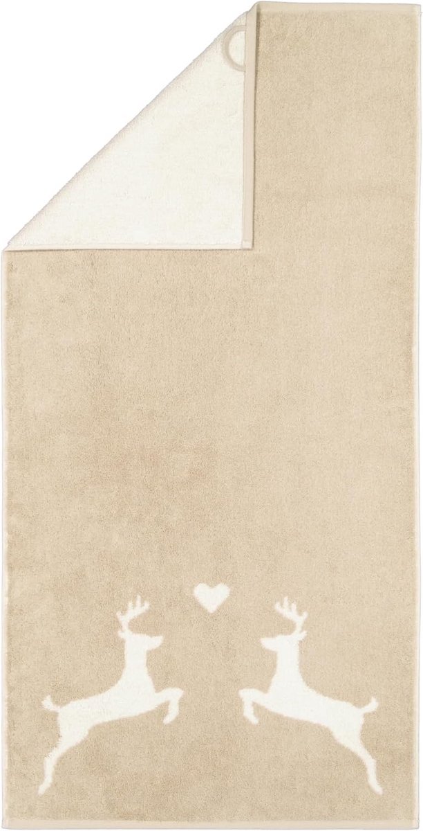 Badhanddoek - Zachte handdoek - Badkamer comfort - 100% katoen - 50 x 100 cm - Naturel