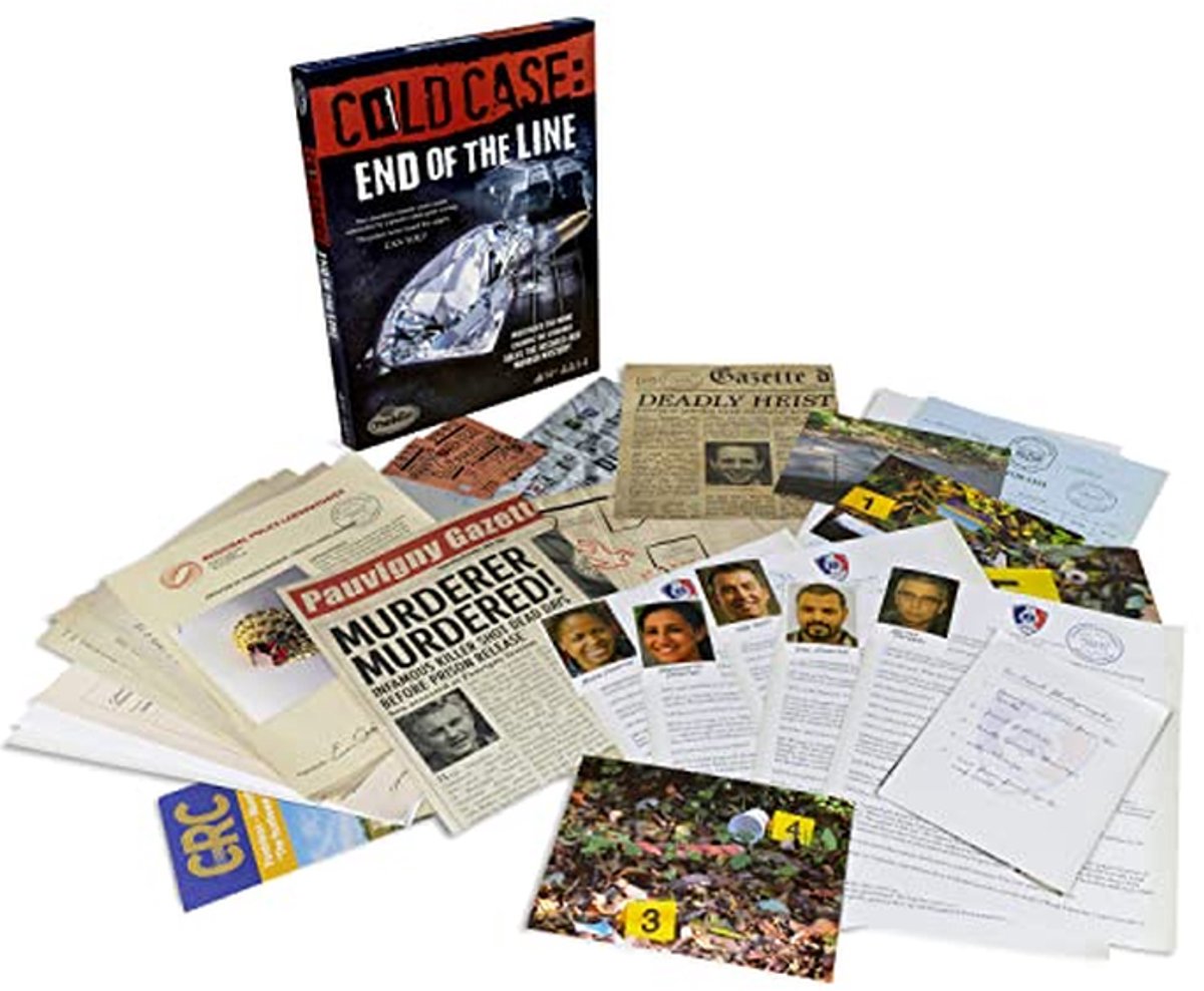 Moordmysteriespel - Puzzelspel - Deductief Redeneren - Twee Cold Cases - 24 x 31 cm - Multicolor