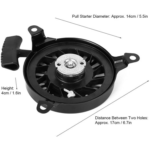 Dailygoods- Pull Starter Vervanging - Trekstarter - Grasmaaier Accessoires - Geschikt voor XT149/XT173/XT650/XT675/XT775/XT800 - Metalen Materiaal - Diameter 14 cm — afbeelding 4