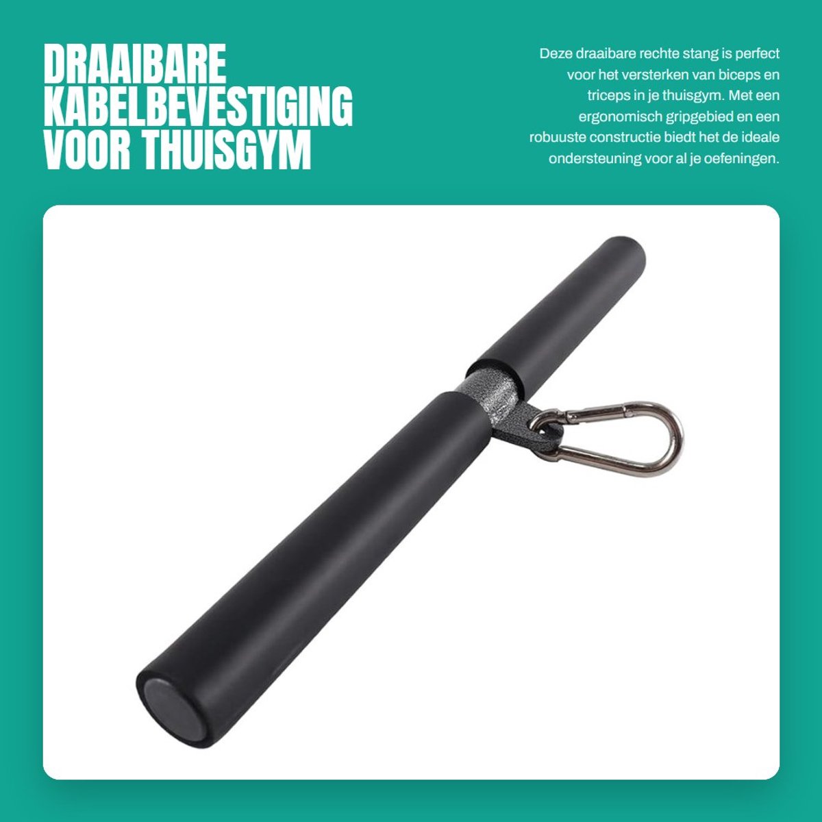 Dailygoods - Draaibare Kabelbevestiging voor Thuisgym met Karabijnhaak
