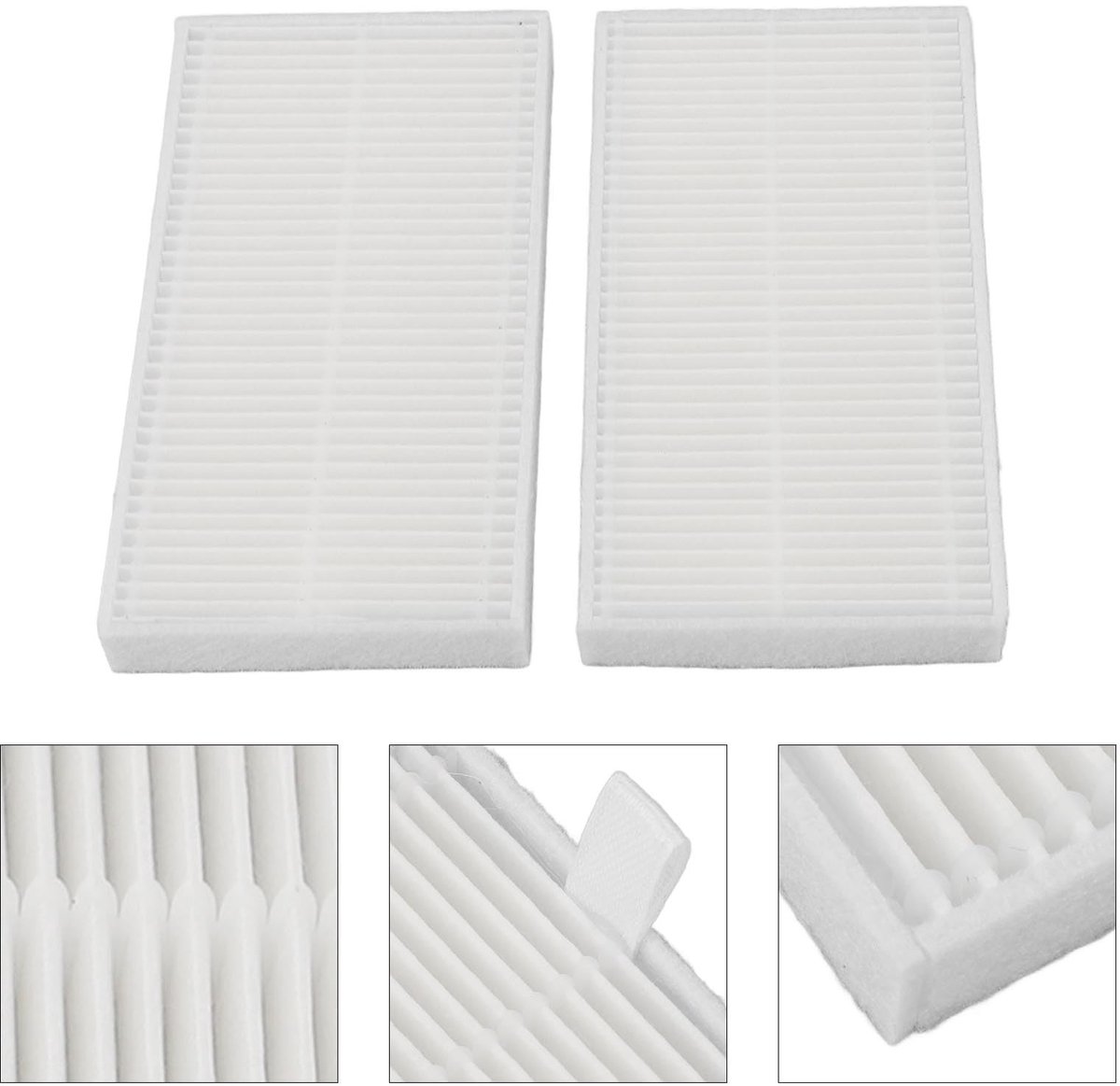 Dailygoods- Stofzuigerfilter Pack van 6 - Robotstofzuigerfilter - Vervangingsfilter - ABS Filter - Geschikt voor V10/V12/W11 - Accessoires