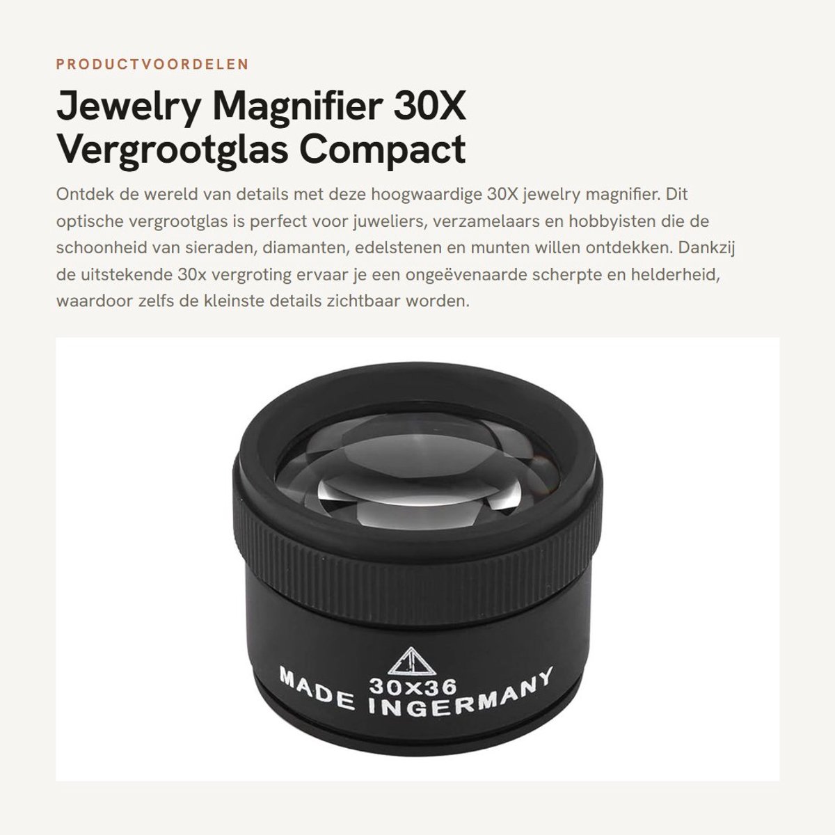 Dailygoods - 30X vergrootglas voor hobby - vergrootglas met verlichting - vergrootglas met LED - vergrootglas voor lezen - professionele optische tool.