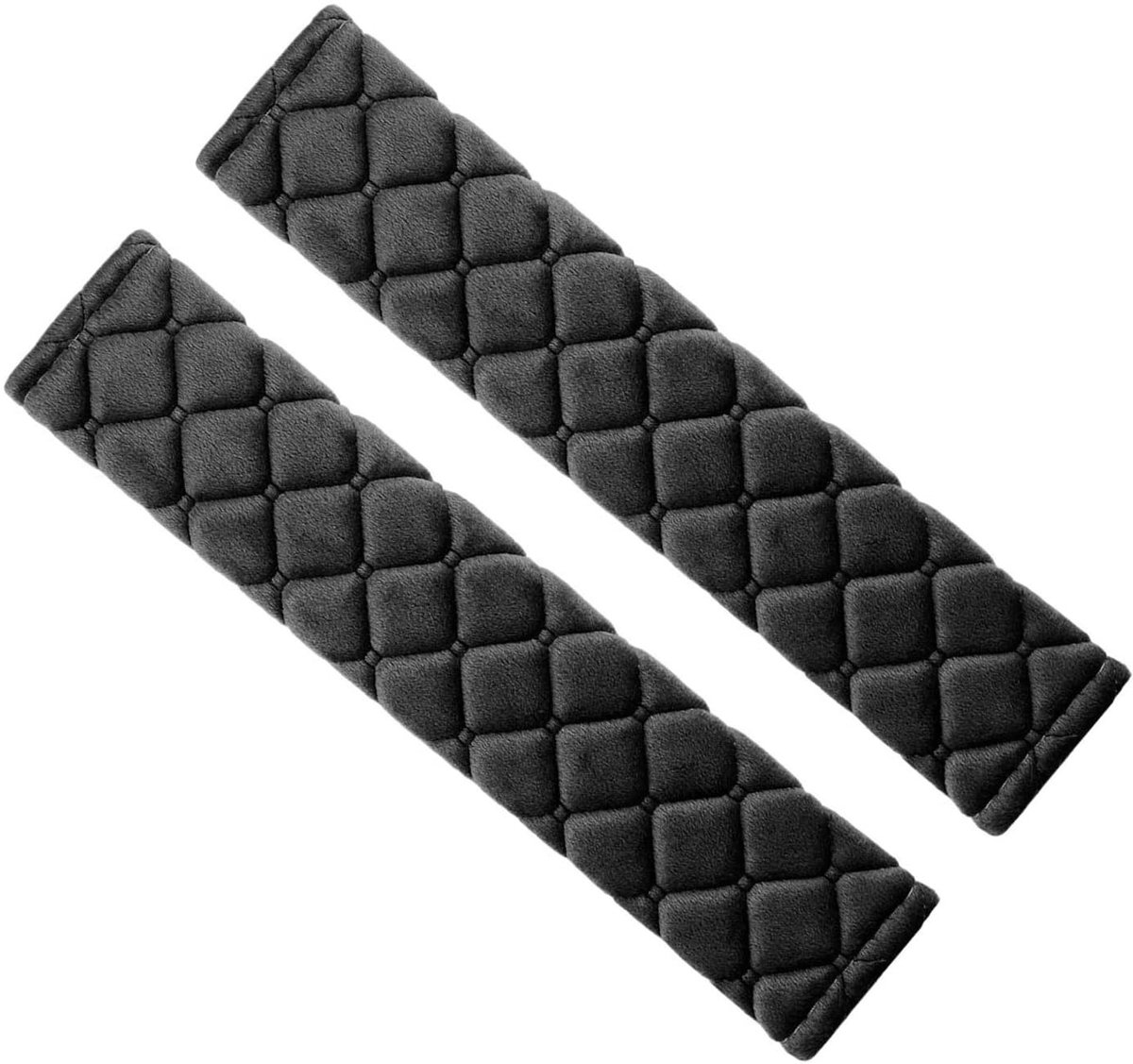 Dailygoods- Autogordelkussen 2 stuks - Veiligheidsgordelkussen - Gordelbekleding - Schouderkussen - Comfortabel - Universeel 27 cm lang - Gordelkussen