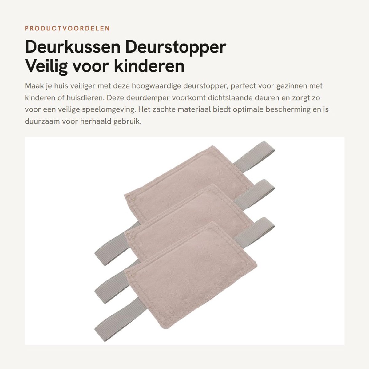 Dailygoods- Deurstopper 3 Stuks - Deurdemper - Muurbescherming - Herbruikbare Bumper - Veilig voor Baby/Huisdier - Zacht Materiaal - Deurbuffer