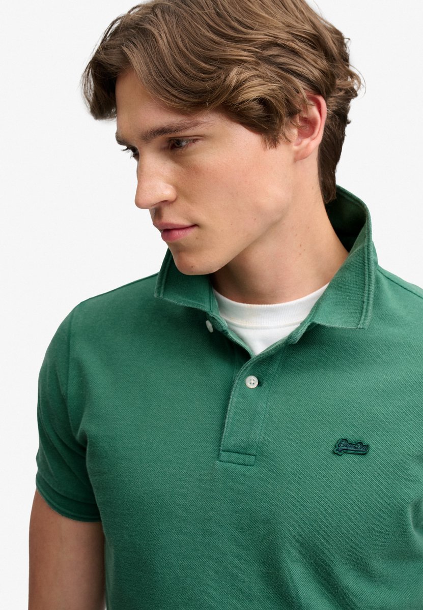 Superdry Classic Pique Korte Mouw Poloshirt 2XL Man Groen