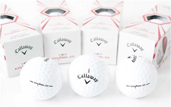 Golfballen Set - Golf Ballen - Sporten op de baan - Aerodynamisch ontwerp - 12 Stuks - Wit — afbeelding 2