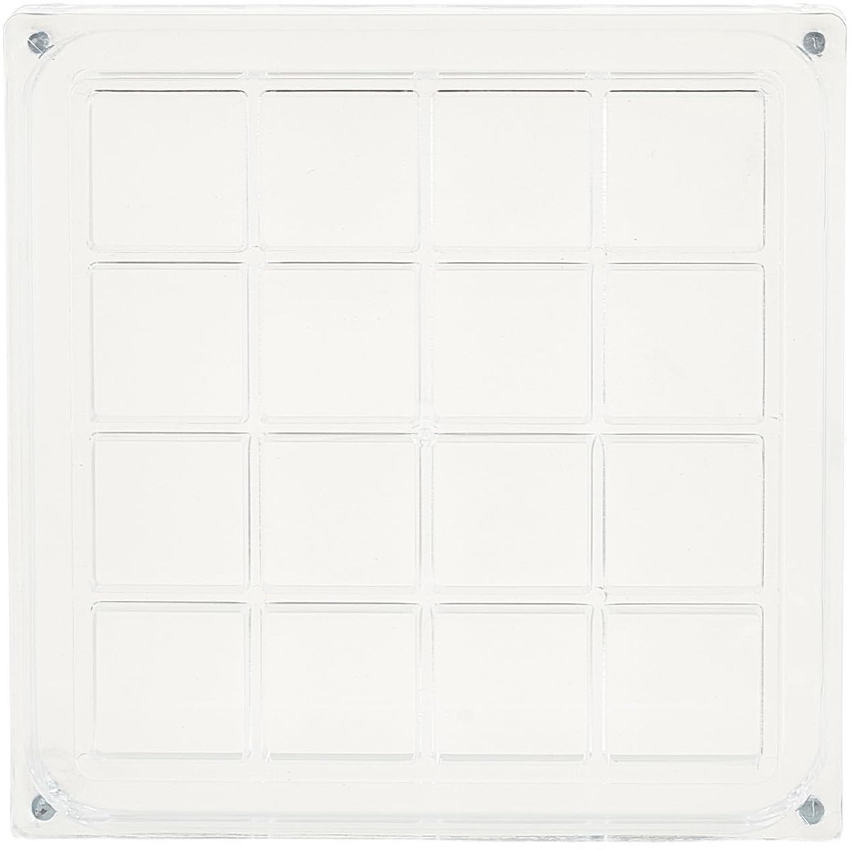 Dailygoods- Opbergdoos Transparant - Opbergdoos voor Schelpen - Compact - Draagbaar - Magnetische Sluiting - 16 Vakjes - Opbergbox