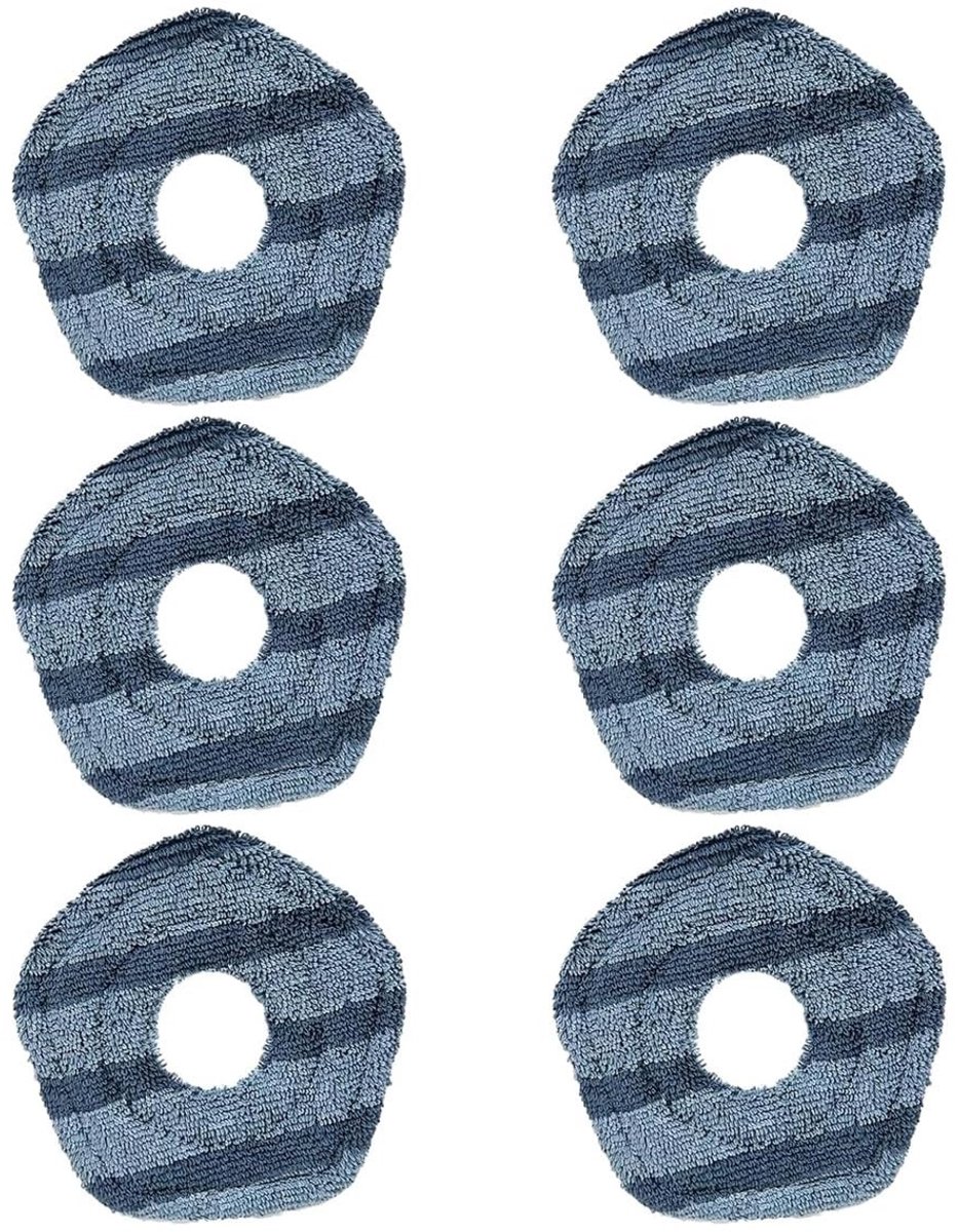 Dailygoods- Dweilpad Wasbaar - Dweilpads X10 Pro - Vervangende Accessoires - Zacht Materiaal - 6 Stuks - Verbeterde Reinigingsefficiëntie - Mopdoek