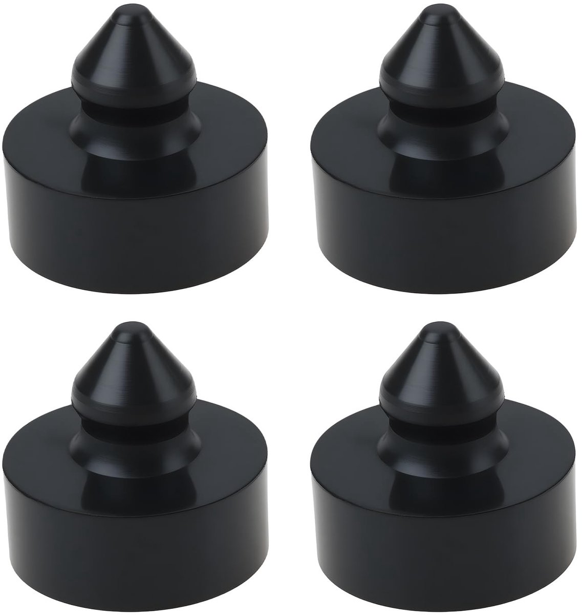 Dailygoods- Rubber Buffer - 4x Motorfiets Seat Bump Stoper - Duurzaam Rubber - Trillingsdemping - Buitendiameter 20 mm - Hoogte 18 mm - Montagegat 8 mm/9,5 mm - Zitbuffer