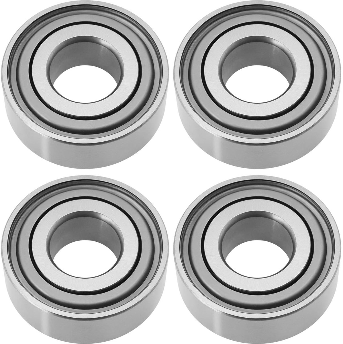Dailygoods- Grasmaaier Lagers 4 Stuks - Compatibel met John Deere/JD9259/JD9296 - Buitendiameter 45,22 mm - Binnendiameter 19,05 mm - Hoogte 15,49 mm - Metaal/Rubber Materiaal - Landbouwlagers