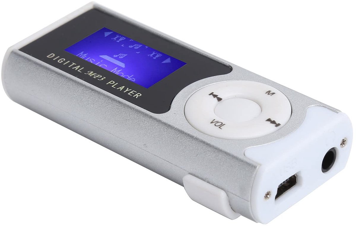 aladdien - MP3-speler - Draagbare Muziekspeler - Compact en Lichtgewicht - Sport MP3-speler - Muziekmediaspeler met LCD-scherm - Geschikt voor Sport...