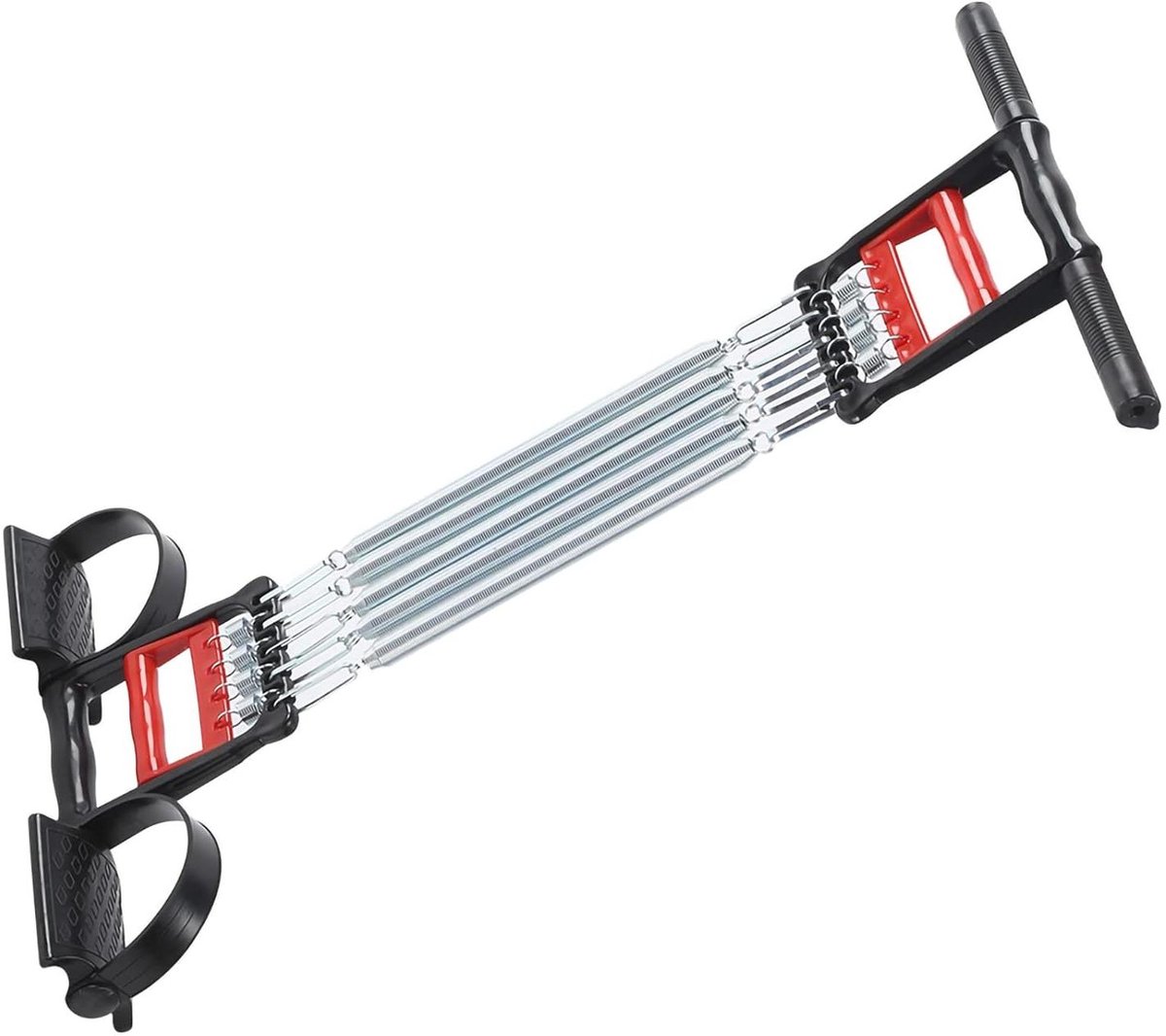 Pedaal Borst Expander - Fitness Trainer - Kracht Training - Verwijderbare Veren - 65 Kg Weerstand - Zwart