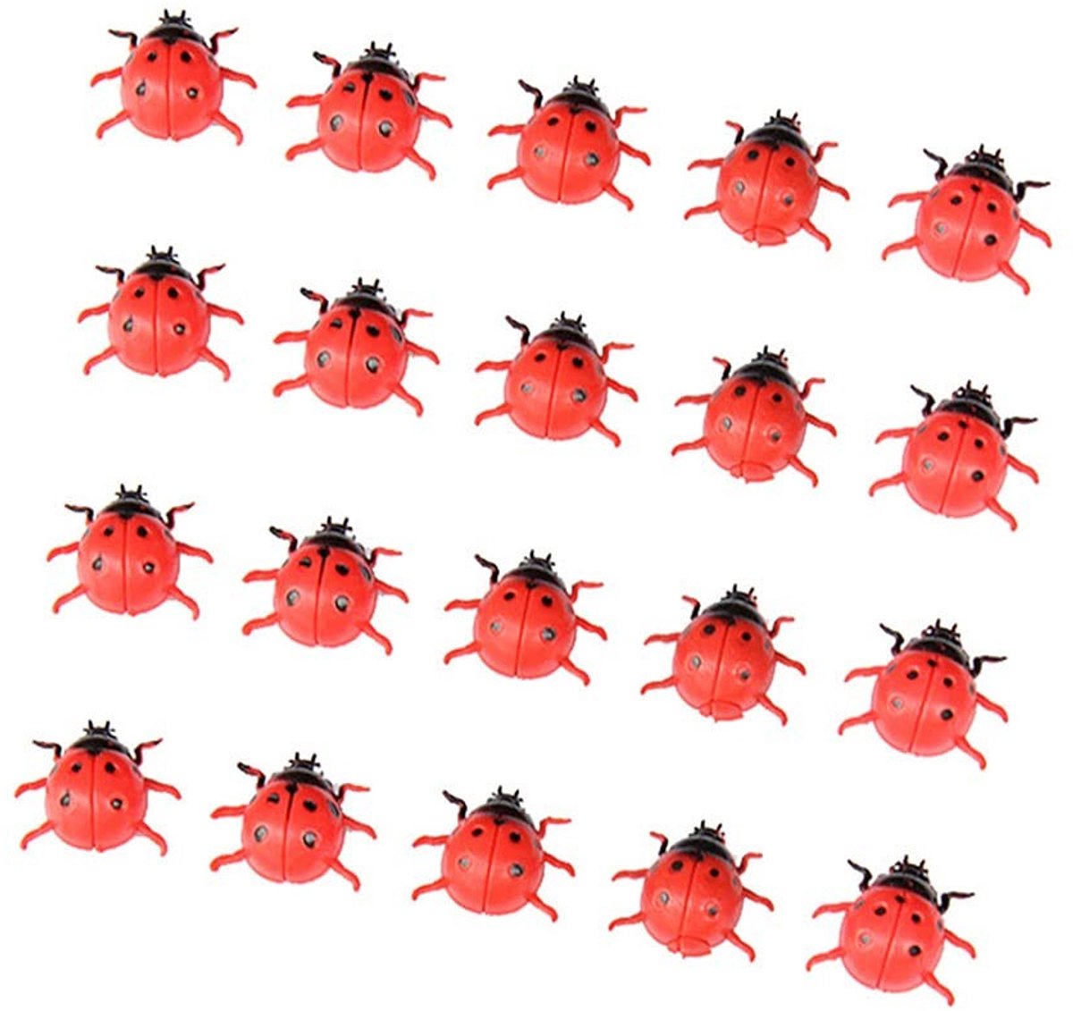 ONF3 - Lieveheersbeestje Magneten - Decoratieve Koelkastmagneten - Rood - Sterke Magneten - Perfect voor Huiskantoor - 50 Stuks