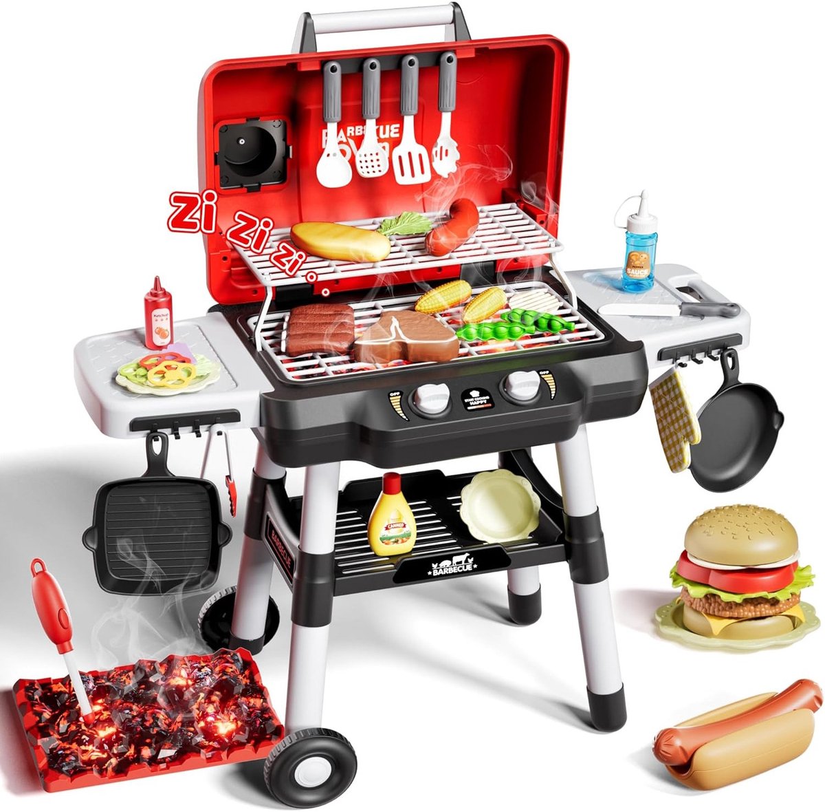 Woopie Grill Barbecue Tuinkeuken Interactieve Led Set Xl 31 St. - UNI