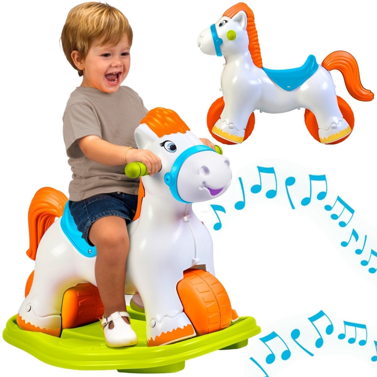 Feber Interactive Rocking Horse 2 In 1 – Running Ride-on - UNI