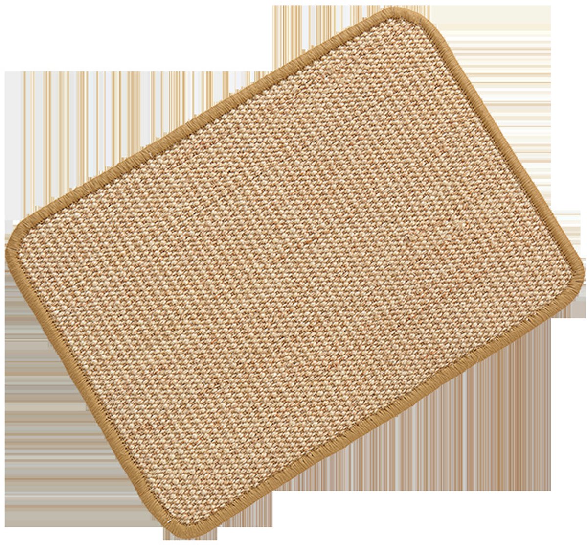 OLOEY Sisal Krabmat voor Katten–Grote Krabplank(60x40 cm)van Sisalstof voor Binnenkatten-met Klittenbandbevestiging–Wandkrabber