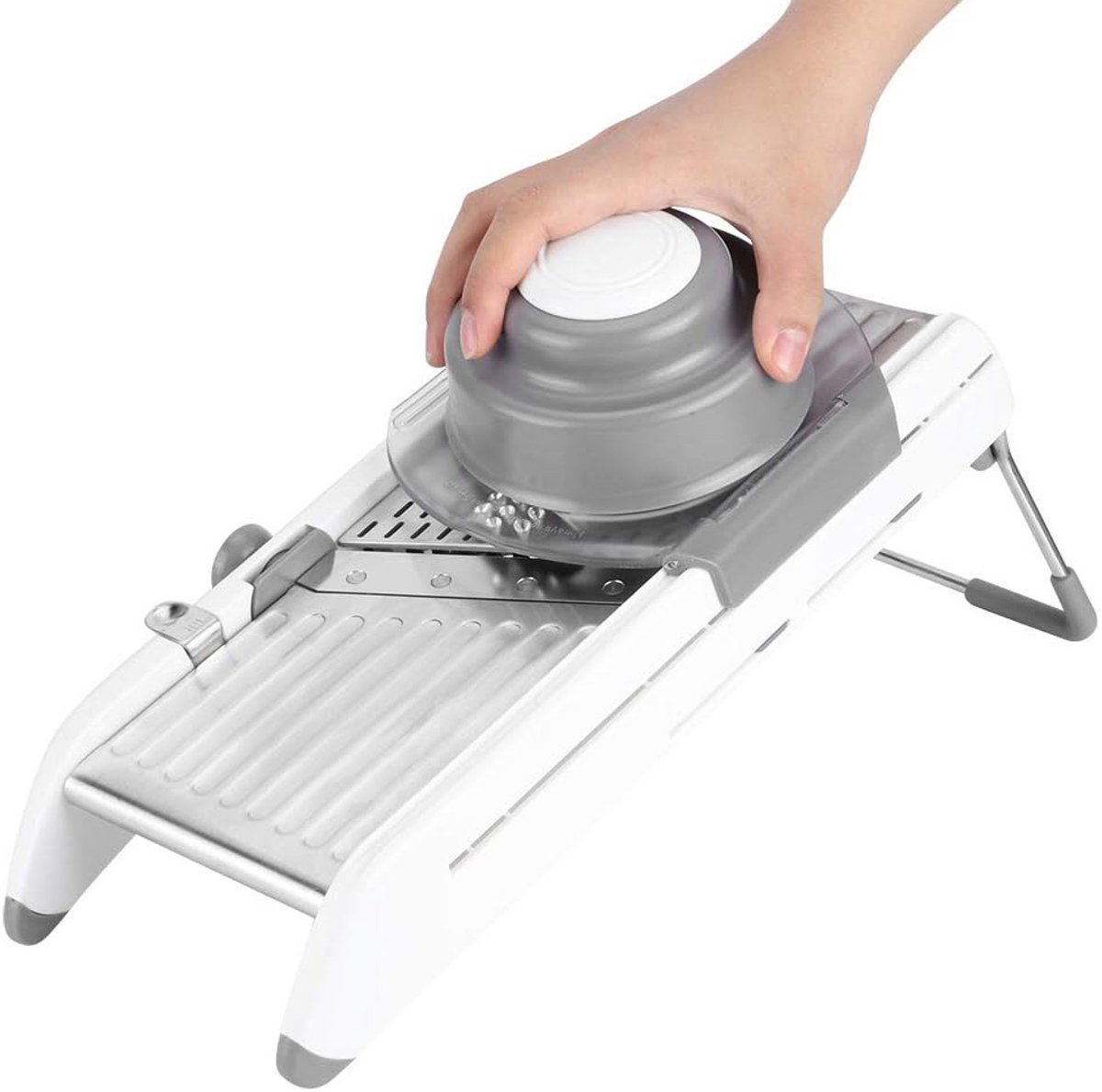 Mandoline Groentesnijder - Keukensnijder- Uiensnijder - Kaasrasp - Rasp - Roestvrij staal