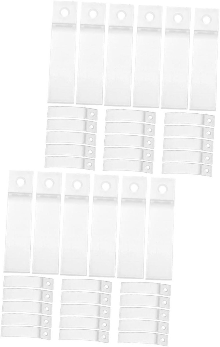 Ladestoppers - Kastbumpers Deurbumpers - Laden Beveiligen - Stil en Zacht Sluiten - 7x1.5CM - Transparant