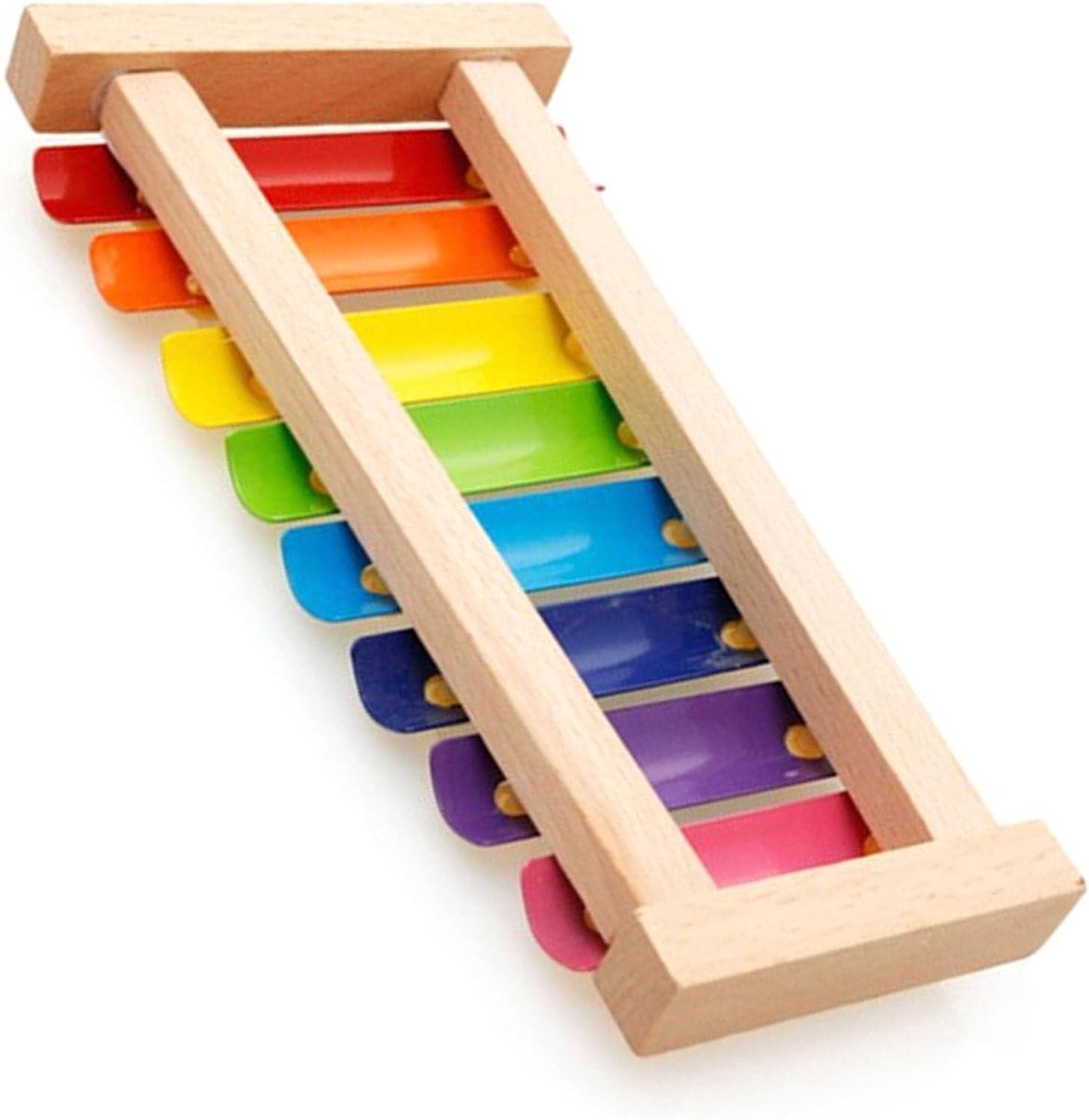 Xylofoon Hout - Muziek Speelgoed - Kinderen Leren Muziek - 8 Kleurrijke Noten - 24 x 12 x 6 cm
