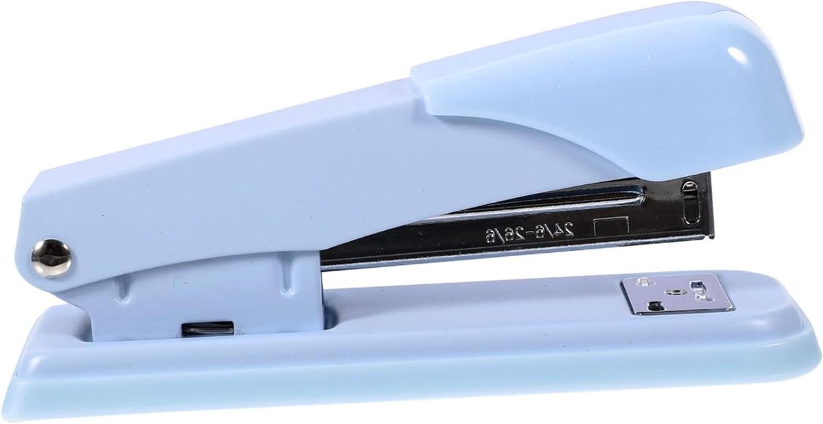 Zware Nietmachine - Bureau Nietmachine - Papier Binden - Stevig Metalen Frame - 12.5 cm - Hemelsblauw