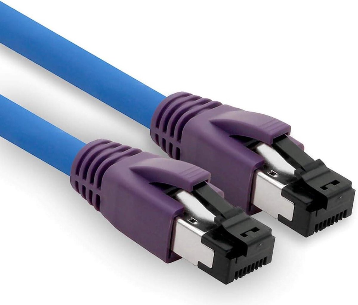 Netwerkkabel - LAN kabel - Internet verbinden - Dubbel afgeschermd - 20 meter - Blauw