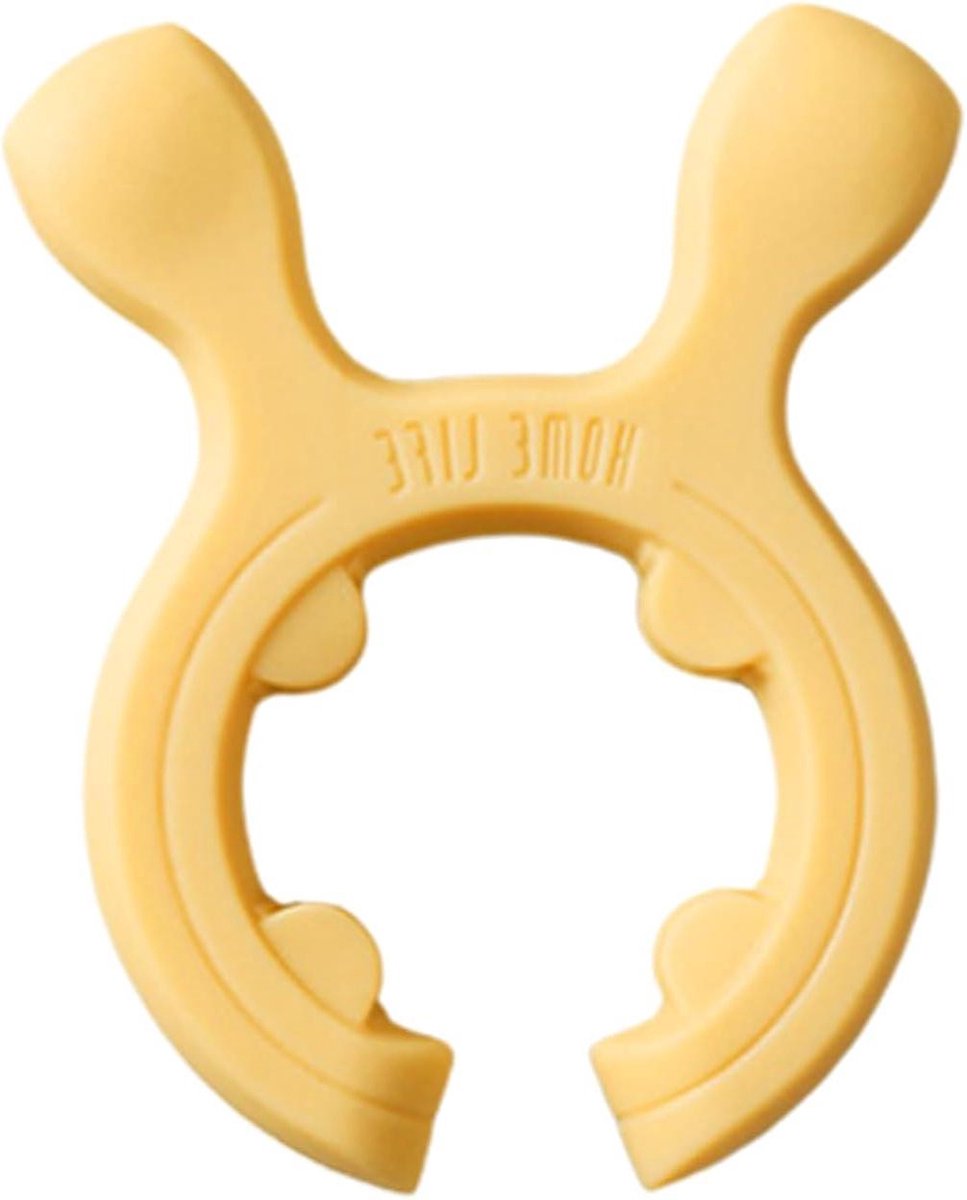 Lepelsteun Keuken - Kookgerei Houder - Schoon Koken - Hertenoren Design - 6.5x5 cm - Geel