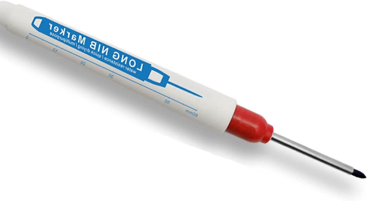 Diepe Gat Marker - Markeerpen Lange Punt - Nauwkeurig Markeren - 30 Mm Bereikbare Penpunt - 138 x 12 mm