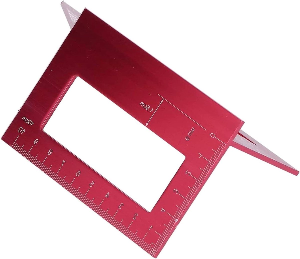 Vierkante Schrijver Liniaal - T-vormige Liniaal Meetinstrument - Houtbewerking Nauwkeurig Meten - 45 en 90 Graden Hoek - 0-150 mm