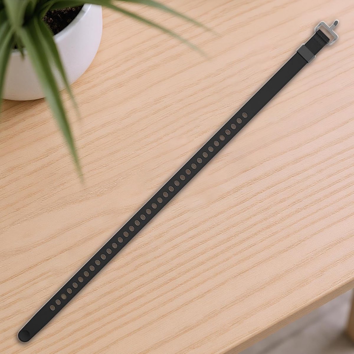 Spanband Nylon - Bagageband Snelbinder - Lading Zekeren - Automatisch Spanmechanisme - 25 cm Breed - Zwart