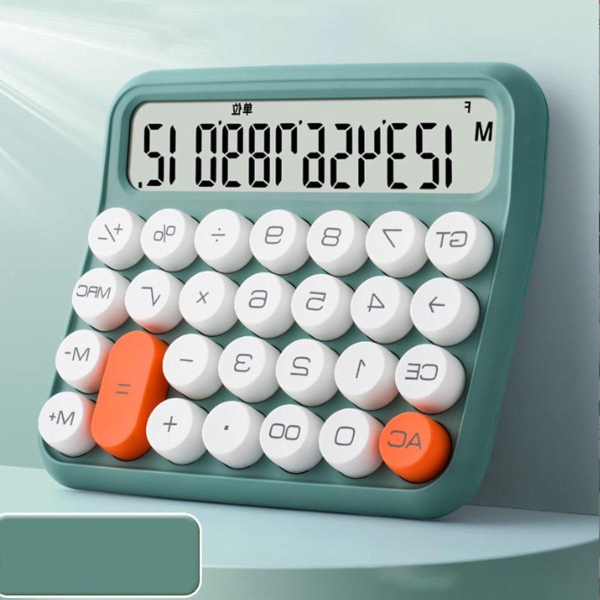 Rekenmachine - Kantoorrekenmachine Desktopcalculator - Dagelijkse Berekeningen - Grote Knoppen - 12 Cijfers - Zwart