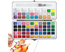 Kleurenset Schilderen - Verfset Aquarel - Creatief Schilderen - Hoog Gepigmenteerd - 72 kleuren - Multicolor