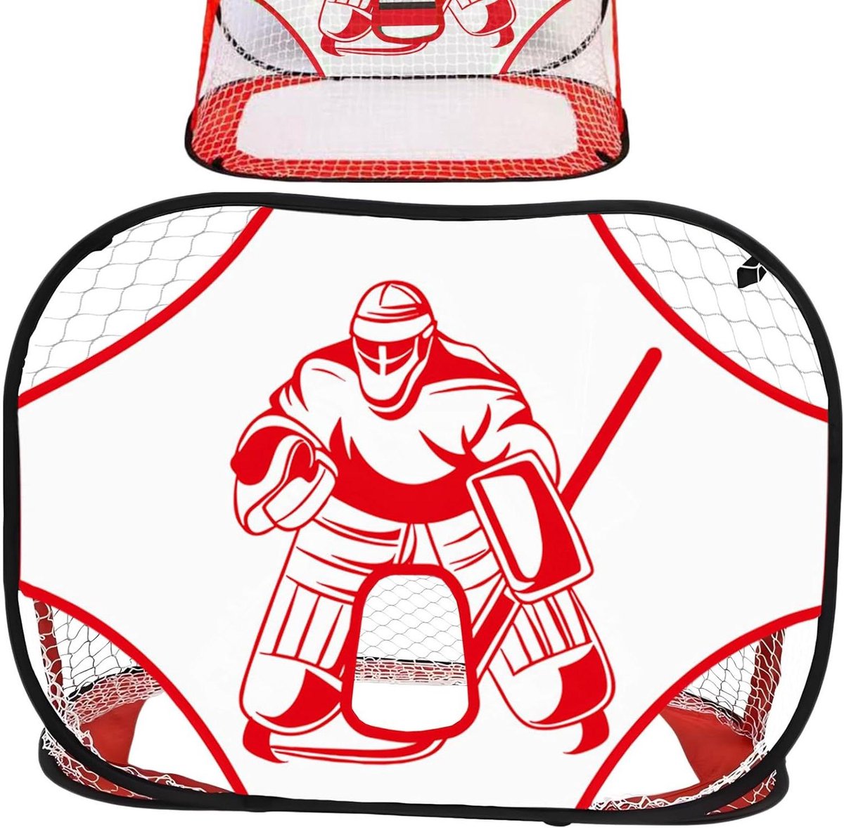 Voetbaldoelnet - Draagbaar doel Opvouwbaar net - Voetbaltraining - Multifunctioneel ontwerp - 5.8 x 31.1 x 5.8 cm - Wit
