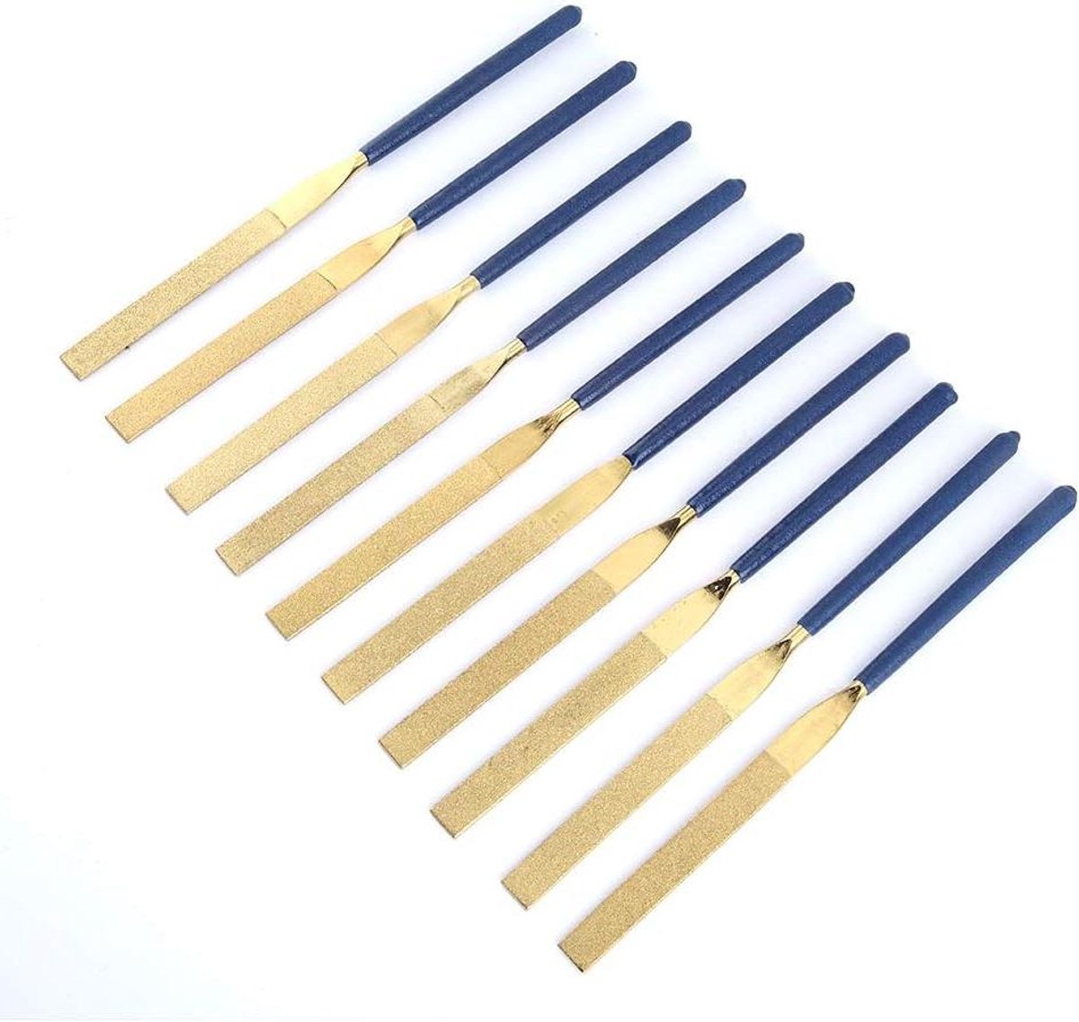 Diamantvijlen Set - Naaldvijlen Handvijlen - Metaal Bewerken - Ergonomisch Ontwerp - 100 mm Lengte - Grijs