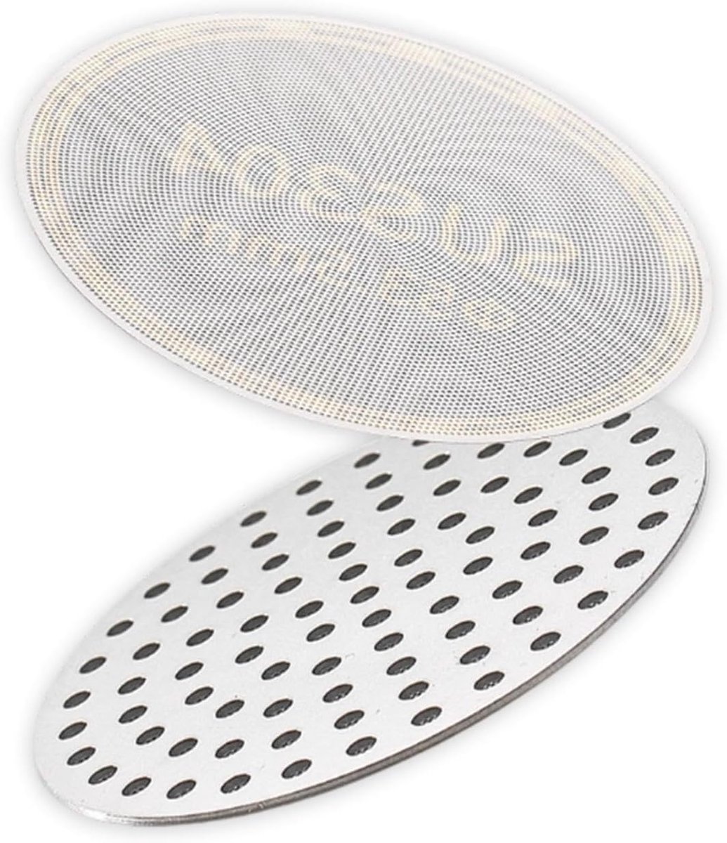 Herbruikbaar metalen koffiefilter van 304 roestvrij staal, 58,5 mm, 1,2 mm dik, voor espresso barista's, dunne koffiezeef en optimale extractie
