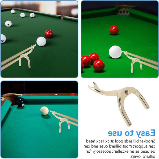 Draagbare biljartbrugkop, poolkeu steun, snookeraccessoires en biljartbrughouder voor biljarttafel van Merkloos — afbeelding 2
