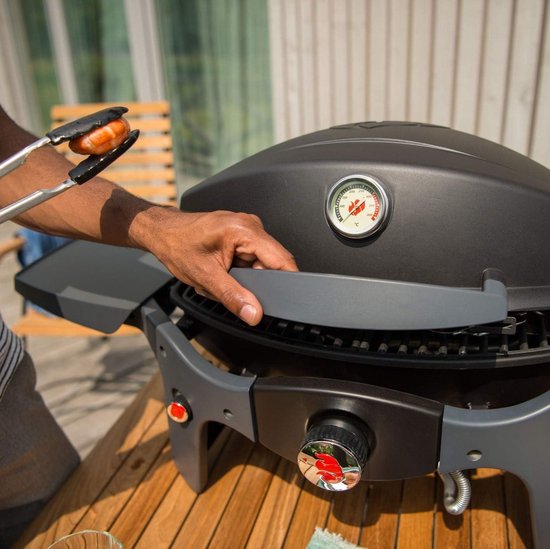 Landmann Pantera 1.0 Barbecue - Gasbarbecue - Mobiel - Gietijzeren Grillrooster - Elektrische Ontsteking - Zwart - Tafelmodel - Compact van Landmann — afbeelding 3