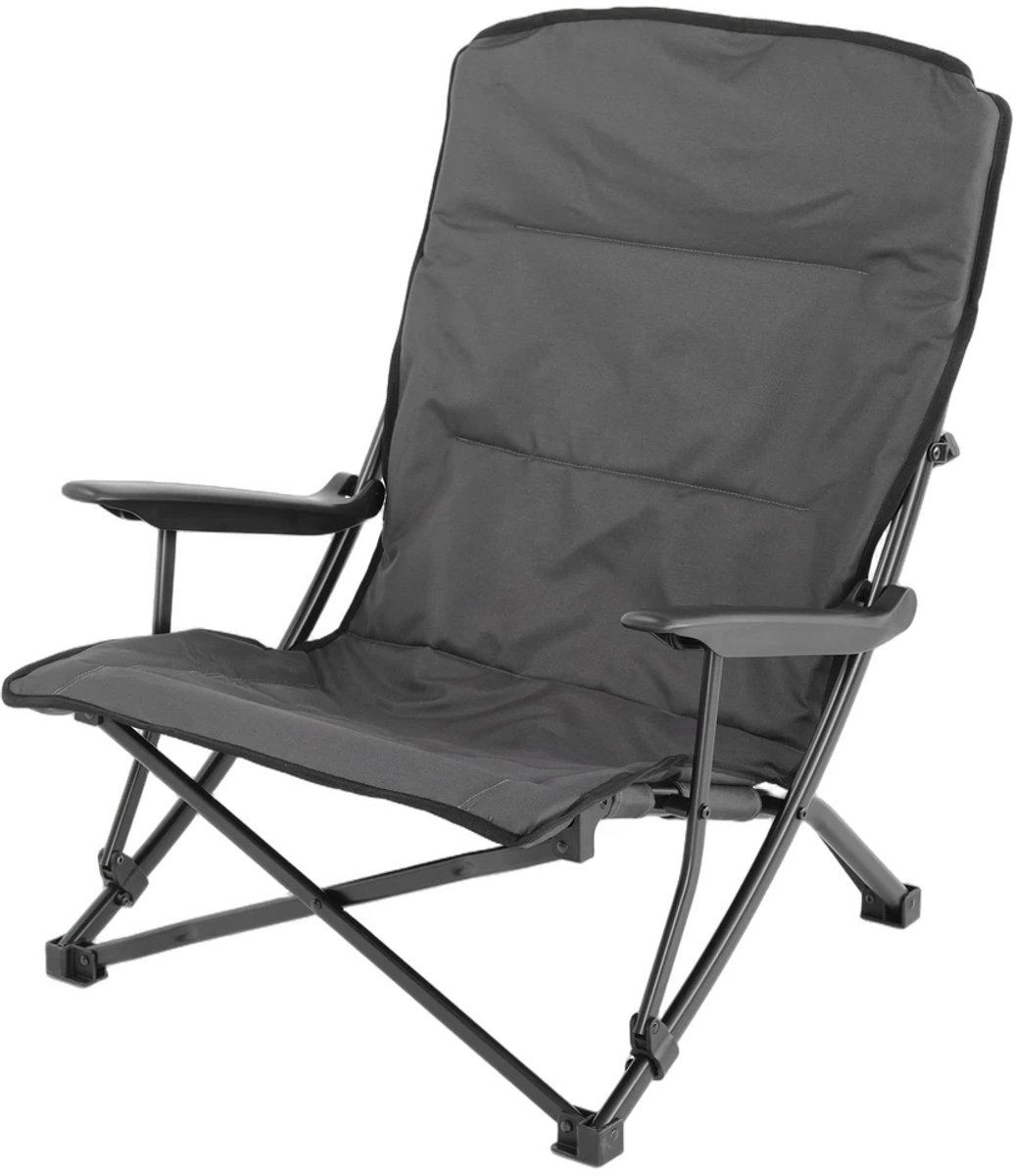 Happy Rhino - Vouwstoel Somiedo - Vouwstoelen - Grijs - 4,5kg - Stalen buis - 55 x 45 x 29/80 cm