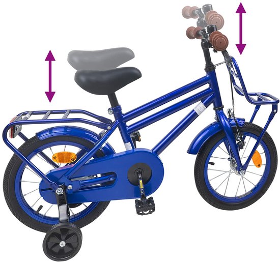 vidaXL - Kinderfiets - 12 - Inch - voor - 2-4 - jaar - oud - Donkerblauw van VidaXL — afbeelding 5