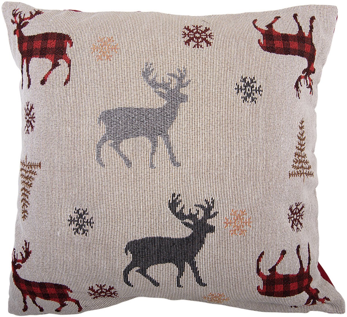 Clayre & Eef Sierkussen 44x44 cm Beige Polyester