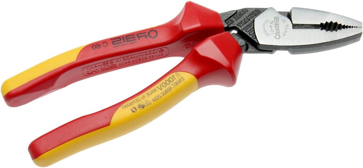 Tang - Gereedschap tang - Professioneel knippen - Gecertificeerd VDE - 190 mm - Rood
