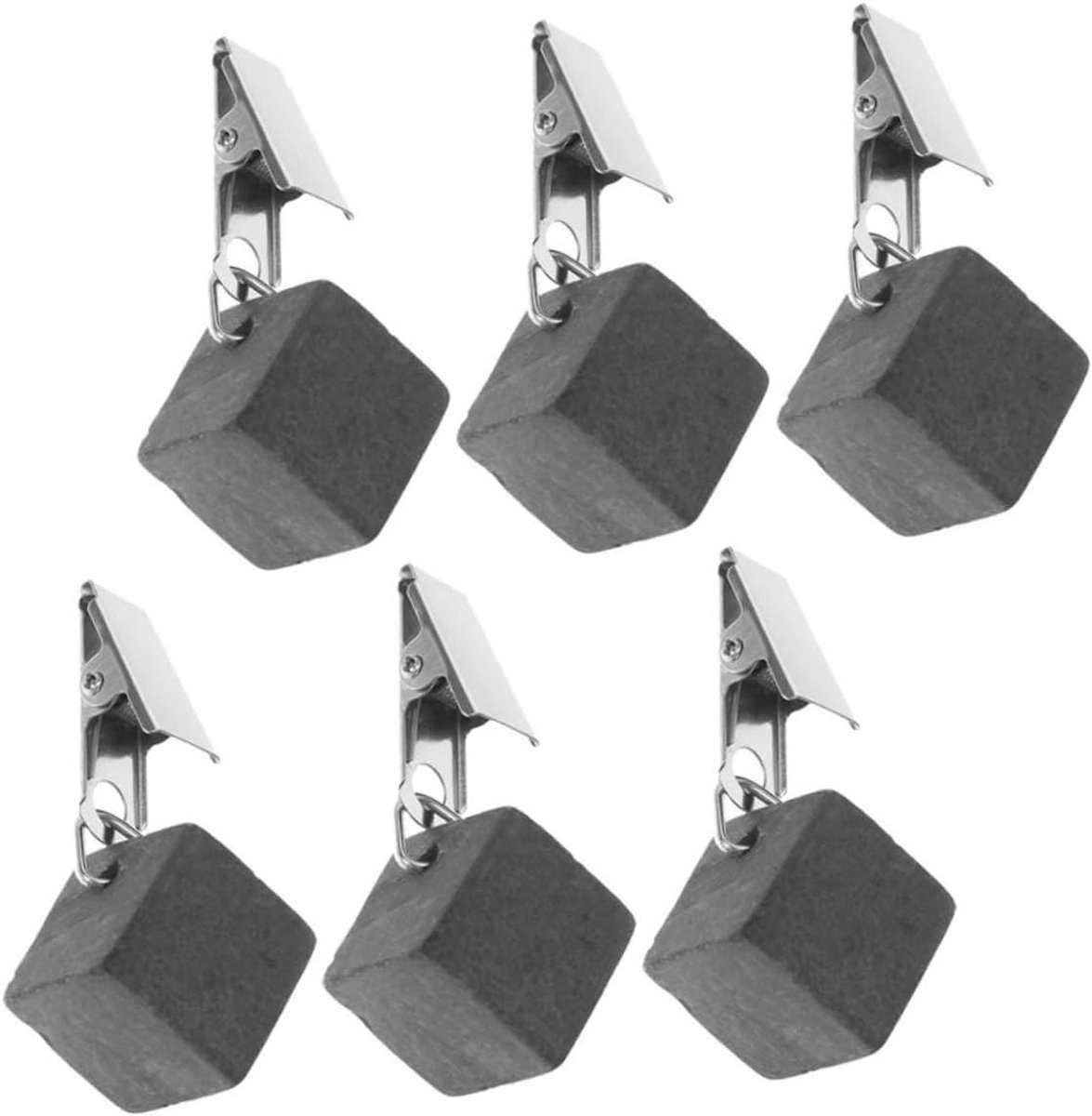 Tafelkleed Gewichten - Klemmen Houder - Buiten Tafelkleed - Windvast - 6 Stuks - Zwart