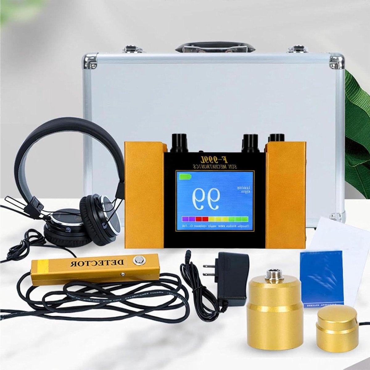 Waterlekdetector - Leidingdetector - Waterleiding Opsporen - Instelbare Frequentie - 4 Versnellingen - Grijs