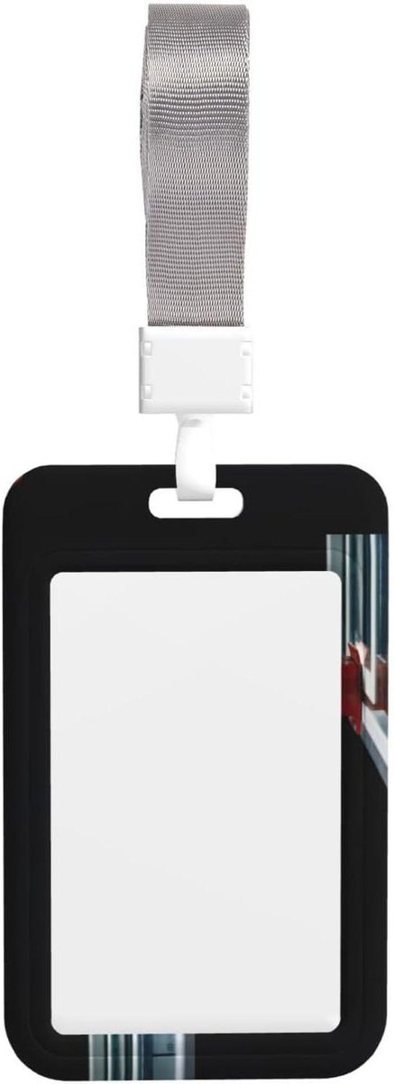Naamkaarthouder - ID kaarthouder - Veilig Identificeren - Dubbelzijdig Ontwerp - 11 x 8 cm - Wit