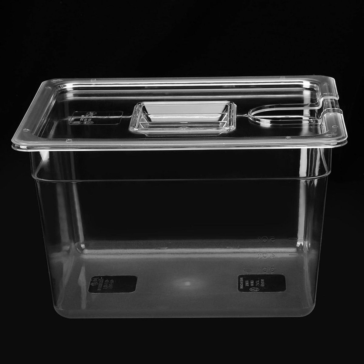 Sous Vide Container - Opvouwbaar Bak - Precisie Koken - Scharnierend Deksel - 11 Liter - Transparant