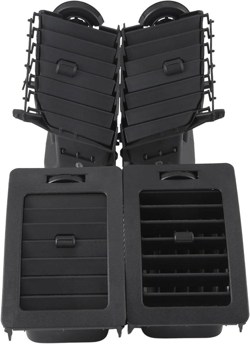 Ventilatierooster - Luchtuitlaat - Auto Interieur - Directe Vervanging - 1 Set - Zwart