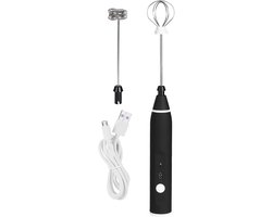Handzame Melkopschuimer - Keukenmixer Blender - Koffie Bereiden - 3 Snelheden Instelbaar - 17.3 x 3 cm - Zwart