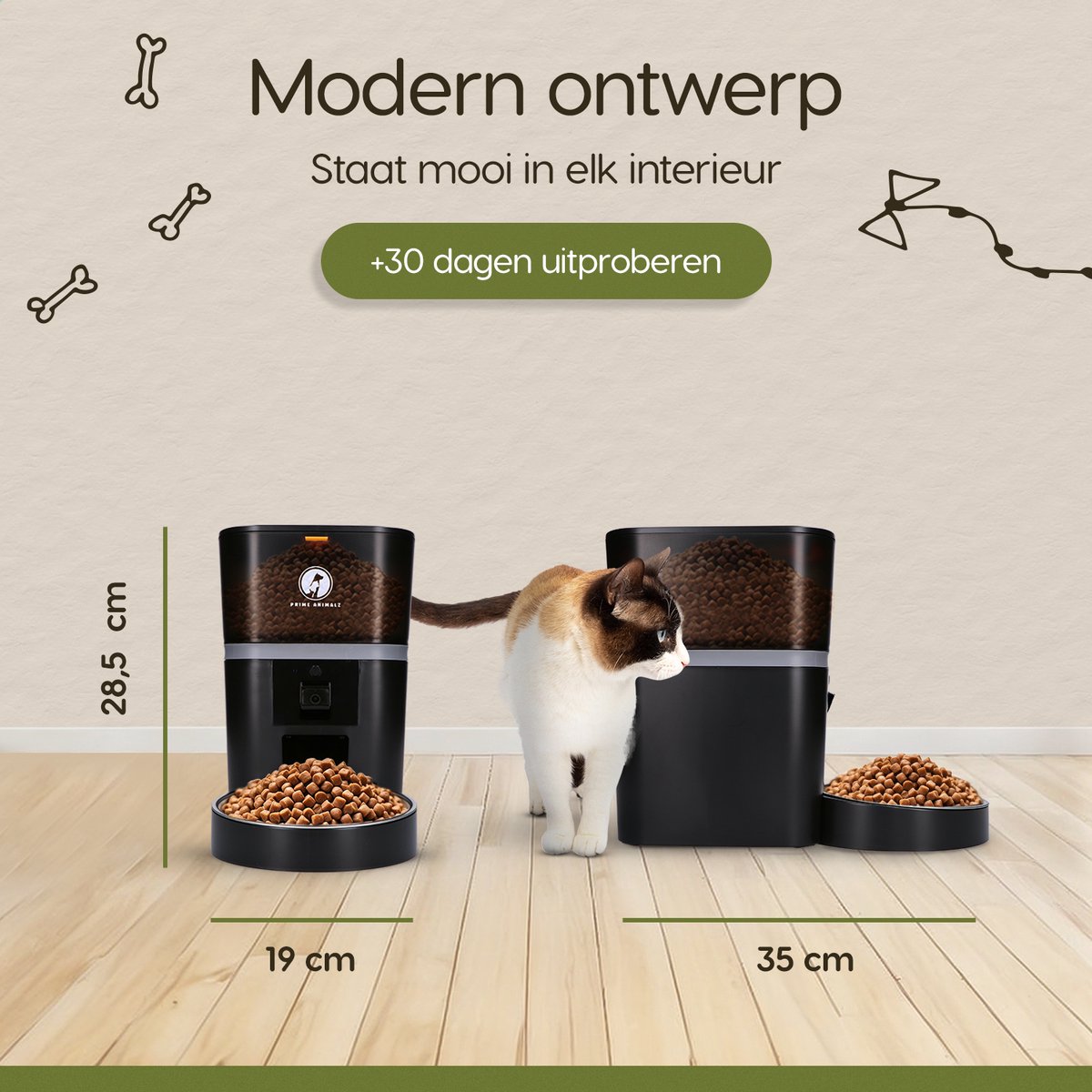 Automatische Voerbak Kat en Hond 4L met Stoomborstel – Voerautomaat met Camera – Full HD 1080P Night Vision – Two-Way Audio – Enkele Voerbak – App-bediening – Voerschema Instellen – Kattenvoerbak Automatisch – Smart Pet Feeder – Prime AnimalZ – Zwart thumbnail 7